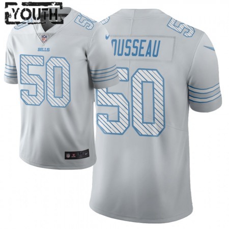 Buffalo Bills Tröjor Gregory Rousseau 50 Nike Vit 2021 NFL Draft - Barn